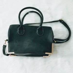 Box Purse with Handles & Detachable Shoulder Strap